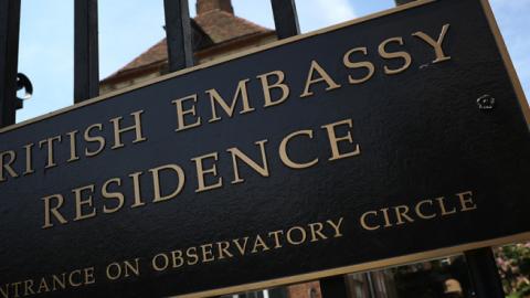 The residence of British Ambassador Sir Kim Darroch is shown July 10, 2019 in Washington, DC. Darroch resigned his position as UK Ambassador to the U.S. after publication of his memos about President Donald Trump. (Win McNamee/Getty Images)