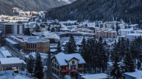 The site of the World Economic Forum in Davos, Switzerland, Jan. 20