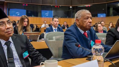 K.H. Yahya Cholil Staquf at the European Parliament