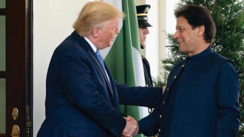 Trump meets Pakistan Prime Minister Imran Khan