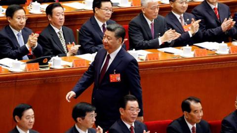 Chinese President Xi Jinping walks towards the stand to deliver his speech during the opening session of the 19th National Congress of the Communist Party of China at the Great Hall of the People in Beijing, China October 18, 2017. (Thomas Peter/Reuters)