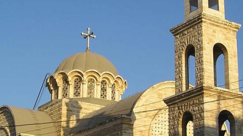 A Greek Orthodox church in Hama, Syria