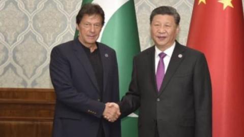 Pakistani Prime Minister Imran Khan with Chinese President Xi Jinping