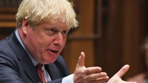 U.K. Prime Minister Boris Johnson in the House of Commons, July 15.