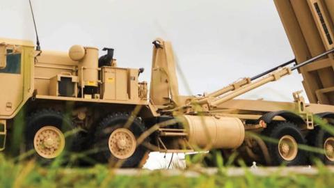 A Terminal High Altitude Area Defense weapon system is shown in Guam on Oct. 26, 2017