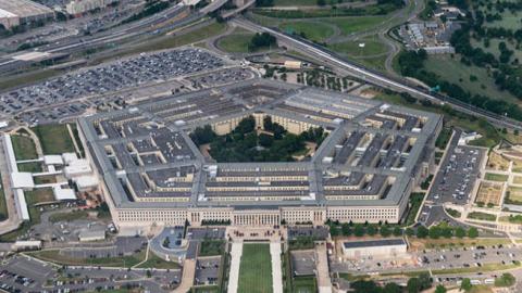  Aerial view of the Pentagon on Tuesday, June 30, 2020