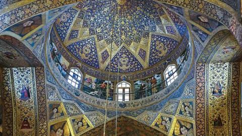 Interior of Vank Cathedral, Isfahan, Iran