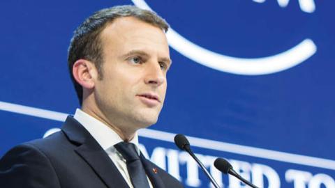 French President Emanuel Macron in 2018. 