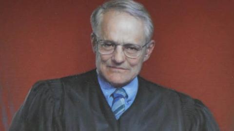 Portrait of Stephen F. Williams by Peter Even Egeli, completed in 2006.