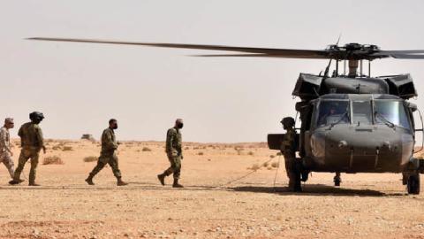 The authors argue that more funding should be driven by combatant commanders such as U.S. Central Command's Gen. Kenneth McKenzie, seen here boarding a UH-60 Black Hawk in Saudi Arabia in 2020.