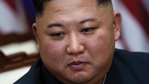 North Korea's leader Kim Jong Un before a meeting with US President Donald Trump June 30, 2019. (BRENDAN SMIALOWSKI/AFP via Getty Images)