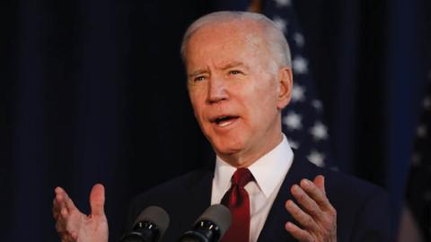 Democratic presidential candidate, former Vice President Joe Biden delivers remarks on the Trump administration's recent actions in Iraq on January 07, 2020 in New York City (Photo by Spencer Platt/Getty Images)