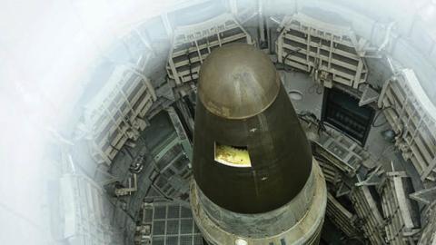 A deactivated Titan II nuclear ICMB is seen in a silo at the Titan Missile Museum on May 12, 2015 in Green Valley, Arizona (BRENDAN SMIALOWSKI/AFP via Getty Images)