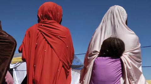 December 11, 2019 Nigerian refugee women at the growing Awaridi refugee settlement now home to 9,000 plus mostly northern Nigerians who fled Boko Haram violence over the past few years. (Photo by Giles Clarke/Getty Images)