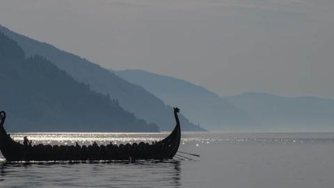 Viking ship in Norway (Unsplash)