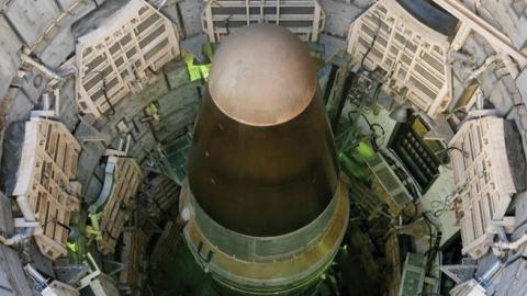 Titan nuclear intercontinental ballistic missile in silo. Green Valley, AZ. (Michael Dunning/Getty Images)