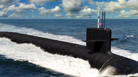 An artist’s rendering of the future Columbia-class ballistic missile submarine, 2019. (U.S. Navy)