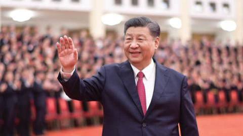 Xi Jinping, general secretary of the Communist Party of China, at the Great Hall of the People in Beijing on June 29, 2021. (Photo by Xie Huanchi/Xinhua via Getty Images)