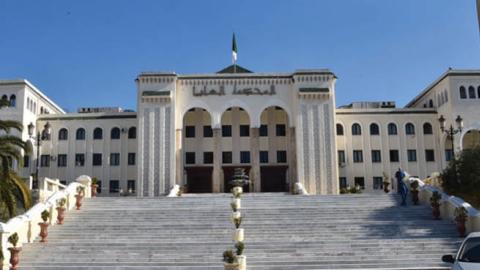 Algeria's Supreme Court in the capital's Algiers el-Biar suburb on March 25, 2021. (Photo by Ryad Kramdi/AFP via Getty Images)