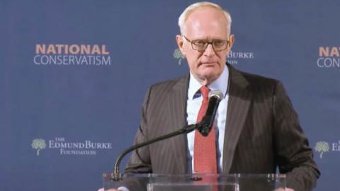 Chris DeMuth speaking at the National Conservatism Conference in Washington D.C. July 14-19, 2019. (National Conservatism Conference)