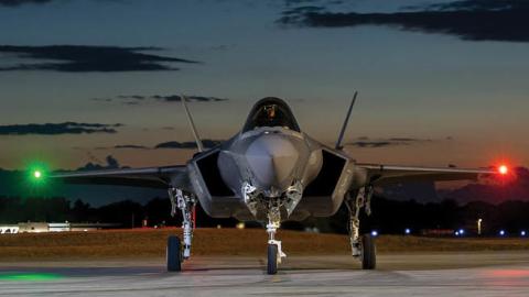 An F-35A Lightning II pilot prepares for launch. (U.S. Air National Guard)