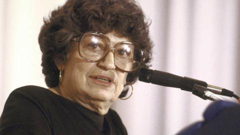 Midge Decter speaking during the American Spectator black tie dinner on November 1, 1987. (Photo by Cynthia Johnson/Getty Images)