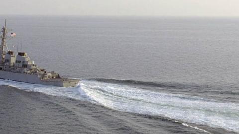 The Aegis-class destroyer USS Curtis Wilbur (DDG 54) is deployed in support of Operation Enduring Freedom. (Photo by Mai/Getty Images)