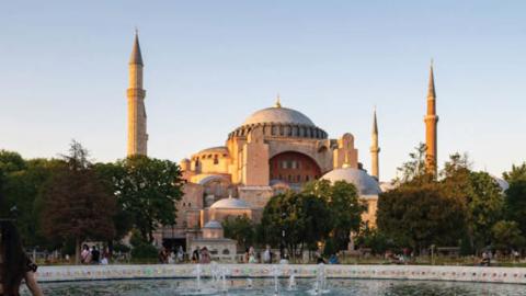 The Blue Mosque in Istanbul on June 14, 2022. (Yasin Akgul/AFP via Getty Images)