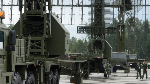 Russian radar systems on display outside Moscow on June 16, 2015. (Vasily Maximov/AFP via Getty Images)