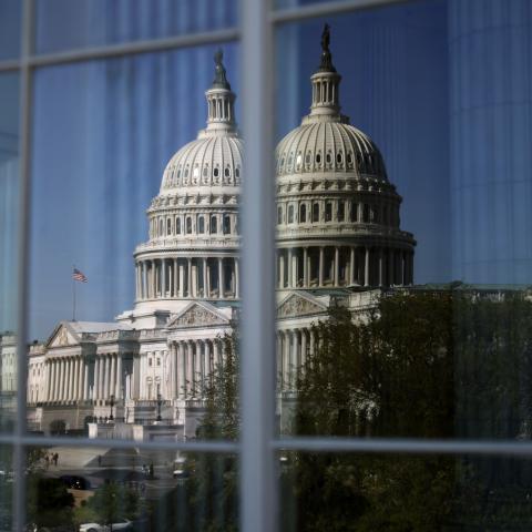 A view of the US Capitol on April 16, 2024, in Washington, DC. (Photo by Chip Somodevilla/Getty Images)