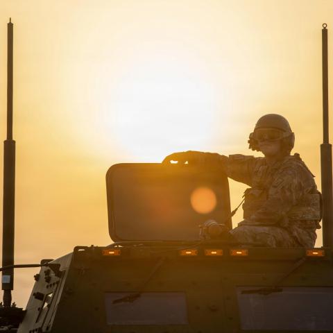 M142 High Mobility Artillery Rocket Systems (HIMARS) conduct live-fire missions during Operation Epic Fury in the U.S. Central Command area of responsibility. (U.S. Army Photo)