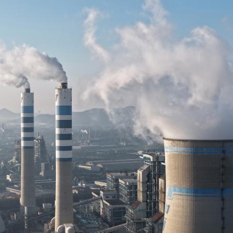 A coal-fired power plant is seen in Zhenjiang, China, on July 15, 2026. (Getty Images)