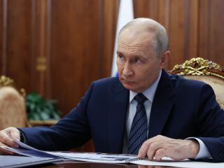 Russia’s President Vladimir Putin attends a meeting with Russia’s Sports Minister in Moscow on October 20, 2026. (Getty Images)
