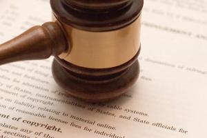 Copyright law concept: gavel over 17 U.S.C. 501 (Getty Images)