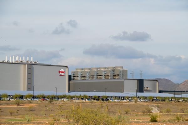 The TSMC facility in Phoenix, Arizona, on January 24, 2023. (Caitlin O'Hara via Getty Images)