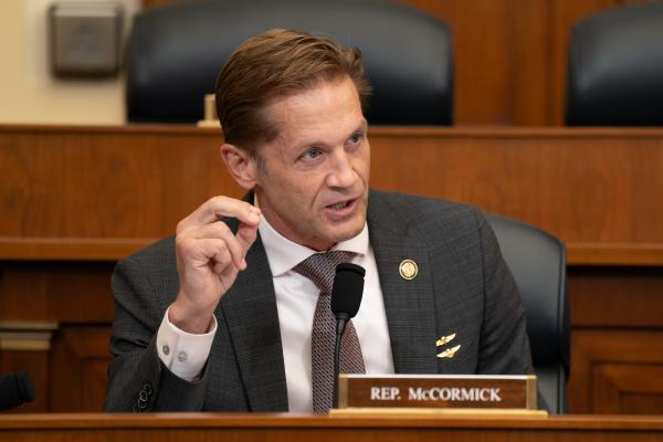Representative Rich McCormick speaks during a House Committee on Foreign Affairs hearing on January 11, 2024. (Getty Images)