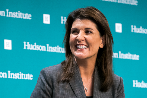 Ambassador Nikki R. Haley at Hudson Institute on February 26, 2020. (Jessica Latos)