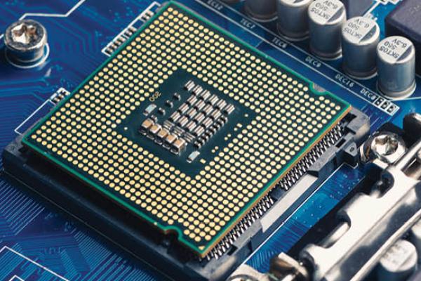 CPU chip in the motherboard's socket. (Getty Images)