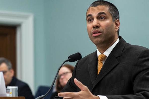 FCC Chairman Ajit Pai testifies before the House Appropriations Committee during a hearing on the 2019FY FCC Budget on Capitol Hill on April 26, 2018, in Washington, DC. (Getty Images)