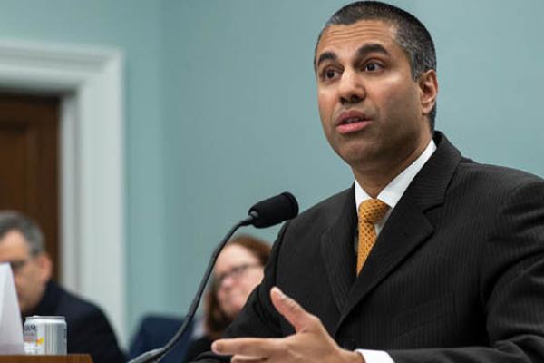 FCC Chairman Ajit Pai testifies before the House Appropriations Committee during a hearing on the 2019FY FCC Budget on Capitol Hill on April 26, 2018, in Washington, DC. (Getty Images)