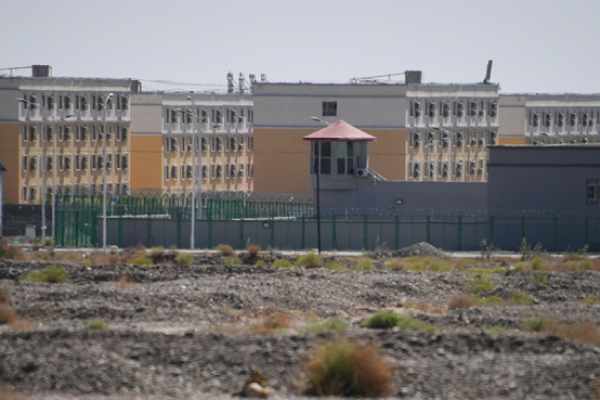 A facility believed to be a re-education camp where mostly Muslim ethnic minorities are detained in China's western Xinjiang region photographed on June 2, 2019. (Greg Baker/AFP via Getty Images)