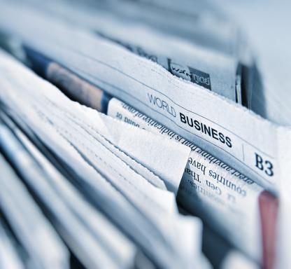 stack of newspapers