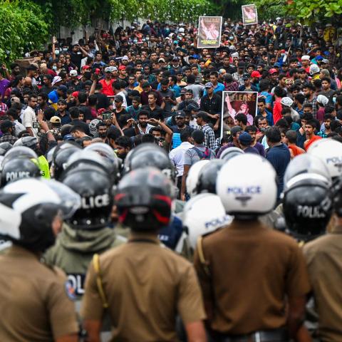 Columbo Sri Lanka Protest Students