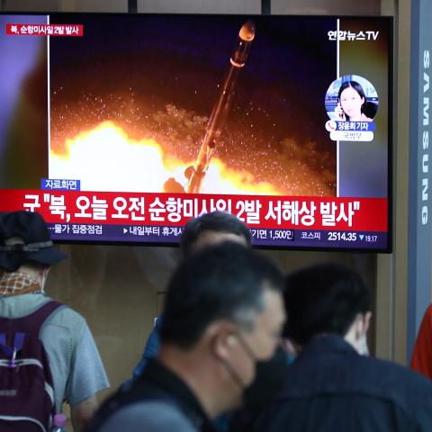north korea south korea missile launch test ballistic nuclear