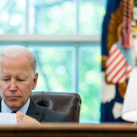 Biden Pensive