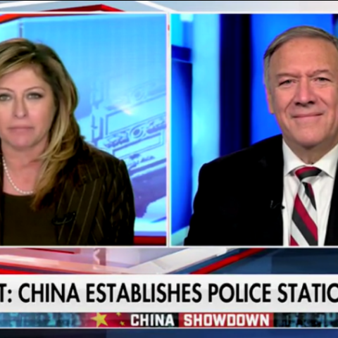 Mike Pompeo appears on Fox Business to talk about Chinese police activity in the US