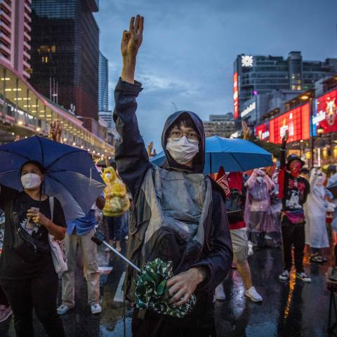 Indo-Pacific Democracy Three Finger Salute Hong Kong
