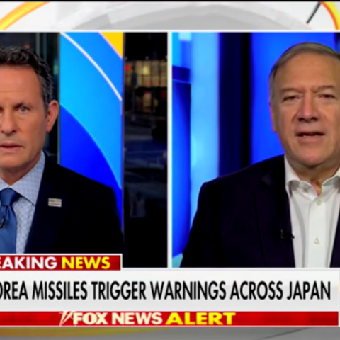 Mike Pompeo appears on Fox News to comment North Korea's latest missile test.