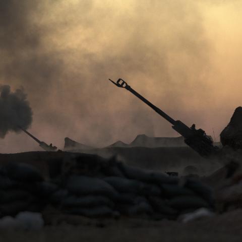 U.S. Marines fire an M777-A2 Howitzer in Syria, June 2, 2017.