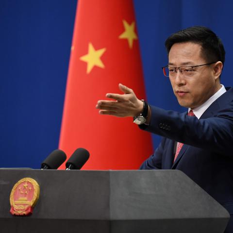Chinese Foreign Ministry spokesman Zhao Lijian